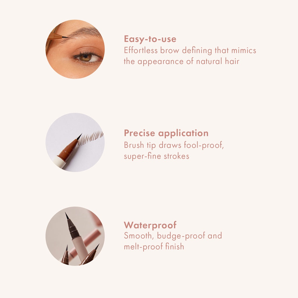 blk cosmetics brow waterproof microblade pen - Natural Brown