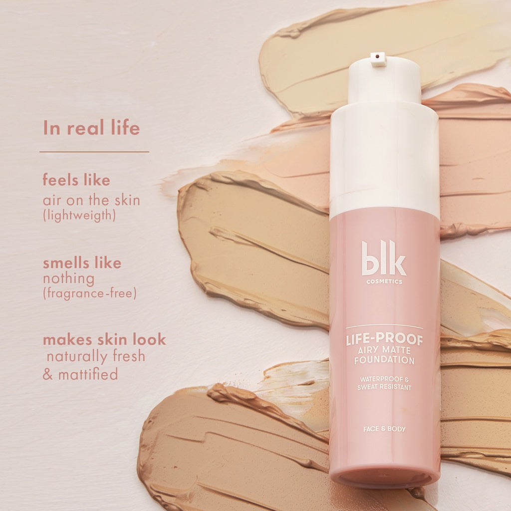 blk cosmetics life-proof airy matte foundation