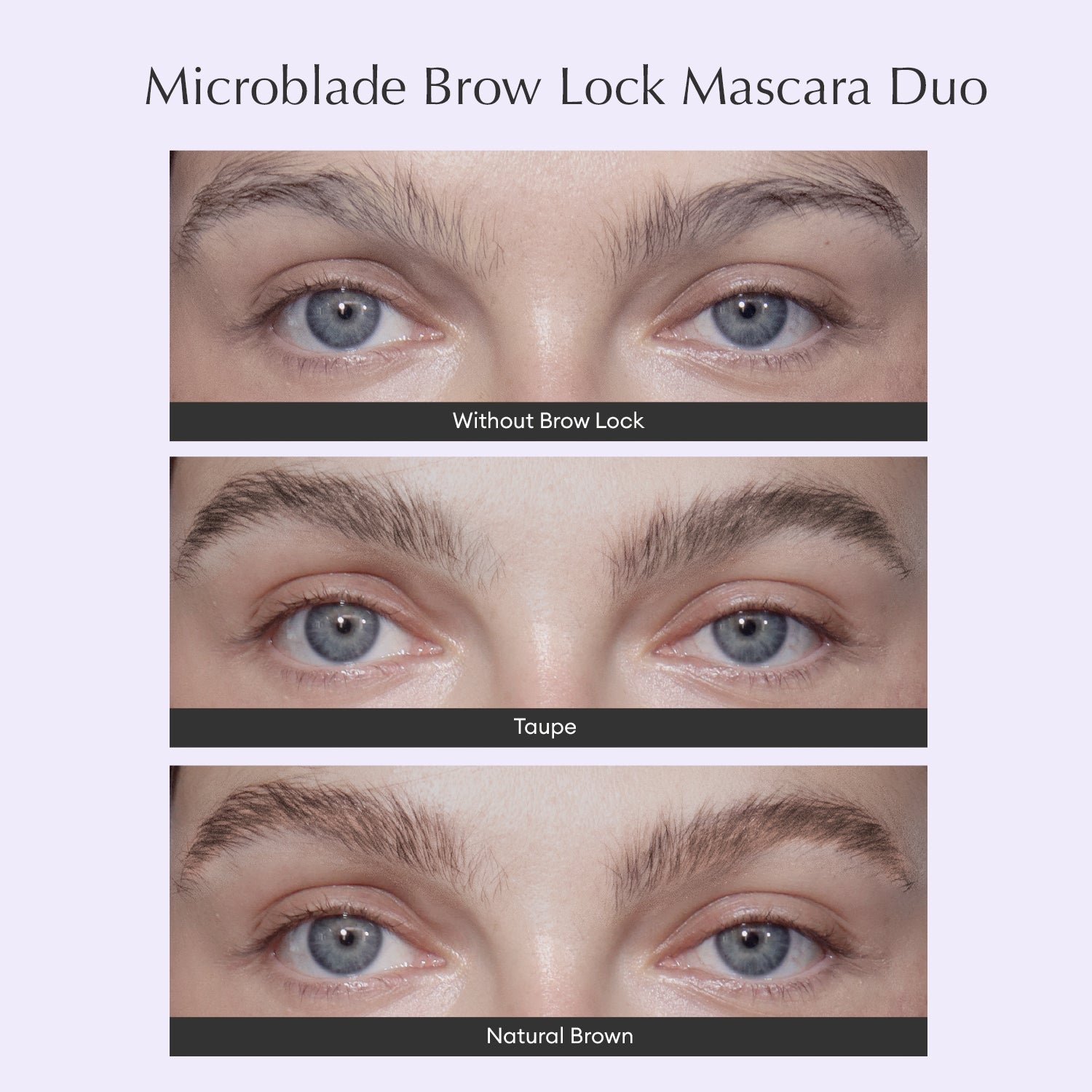 blk cosmetics daydream microblade brow lock mascara duo