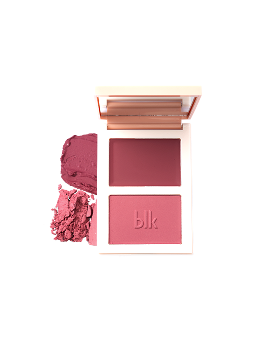 blk cosmetics daydream dual blush palette cream+powder
