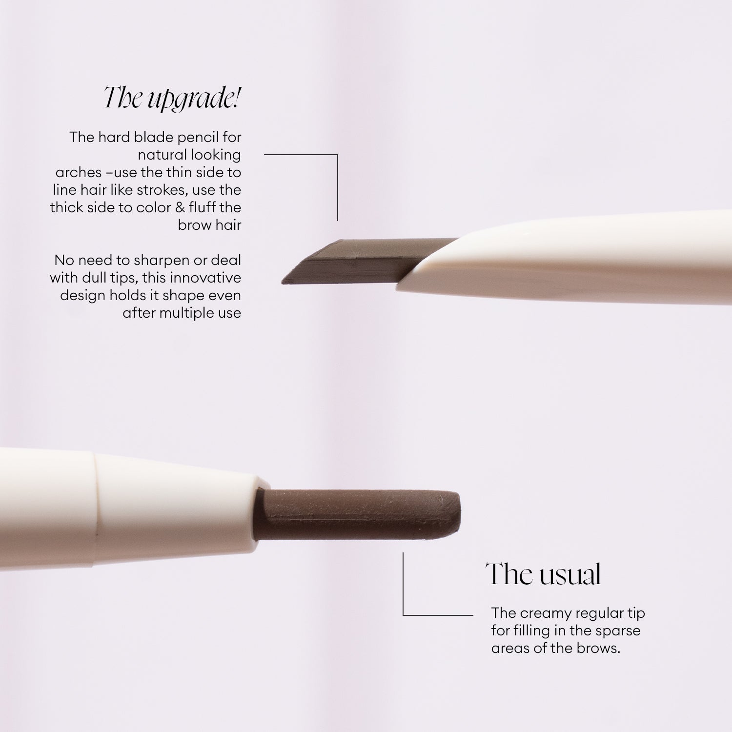 blk cosmetics daydream pencil brow blade precision + brush