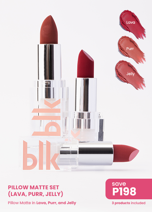 blk cosmetics pillow matte lipstick trio