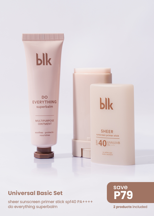 blk cosmetics universal basic set (superbalm + sunscreen stick)
