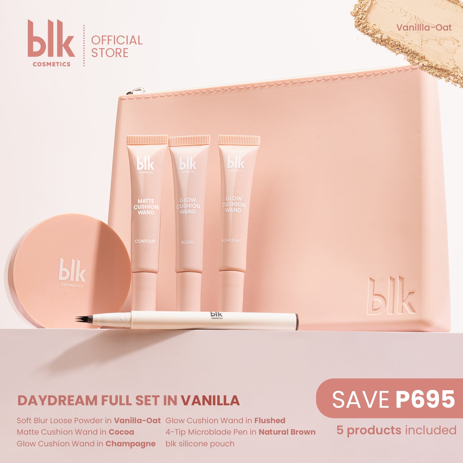 blk cosmetics daydream full set (silicone bag)