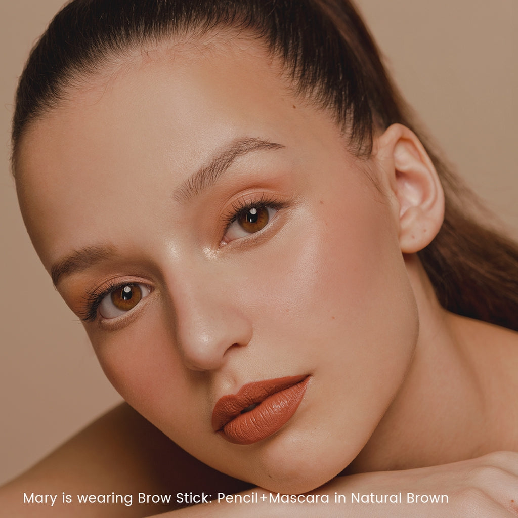 blk cosmetics brow stick: pencil + mascara - Natural Brown