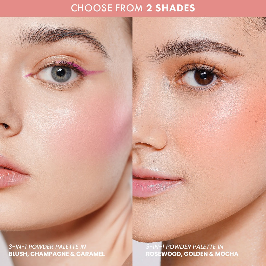 blk cosmetics powder multi palette - Blush